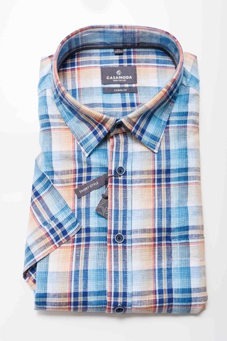 Casa Moda Casual Рубашка льняная в клетку