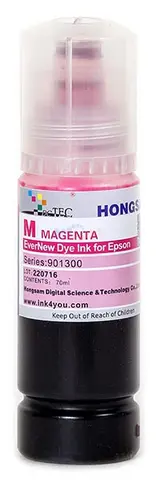 Чернила DCTec водорастворимые L3160 EverNew Magenta (пурпурный) с ключом 70 мл