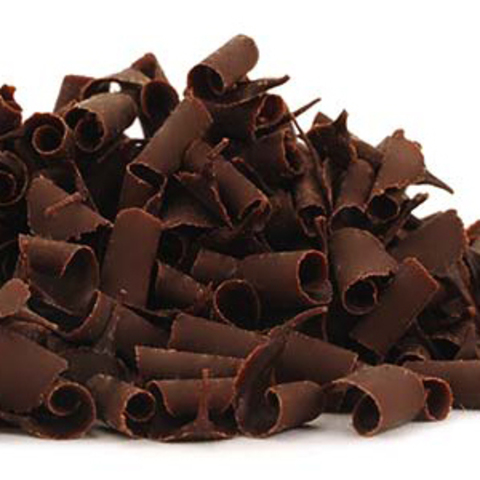 Украшение шоколадное СТРУЖКА, темная, 9мм, 150гр