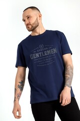 Фуфайка (футболка) мужская Клаб-4У Виотекс ТЁМНО-СИНИЙ