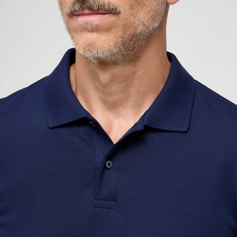 Поло мужское Eterna Slim Fit 2225-G16P-19 тёмно-синее, короткий рукав