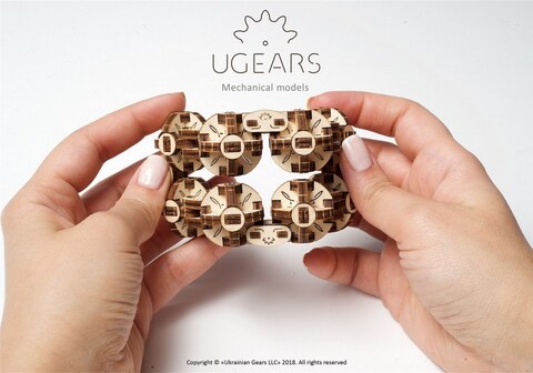Сферокуб от Ugears - сувенир, деревянный конструктор, сборная модель, 3D пазл