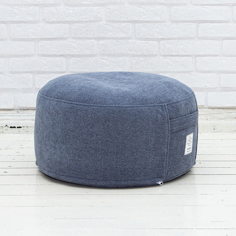 Пуф Букле (тёмно-синий)