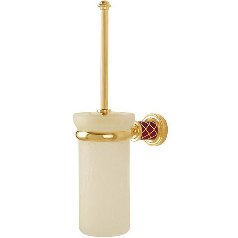 Boheme 10913-R-G Ершик настенный (стекло) MURANO GOLD (рубиновое)_Комплект