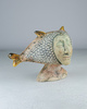 Скульптура из шамотной глины «Под знаком рыбы», 17х30х19 см, Falco Ceramic