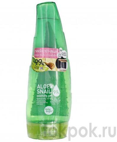 Гель с Алоэ и улиткой (99%) Baby Bright Aloe & Snail Soothing Gel, 250 мл