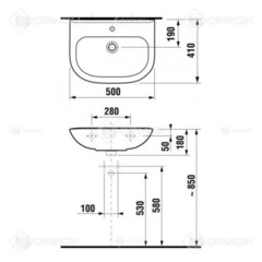 УМЫВАЛЬНИК JIKA OLYMP 50x41