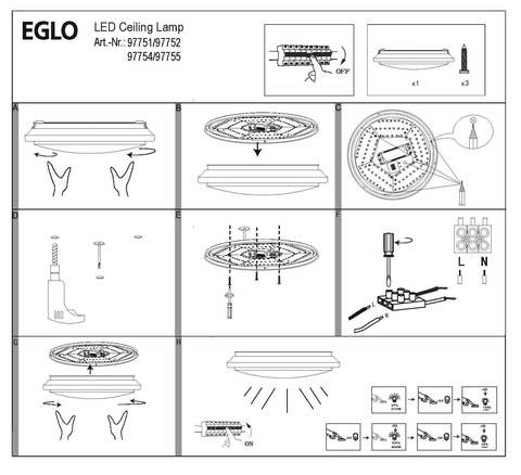 Светильник Eglo COMPETA 1-ST 97751 3