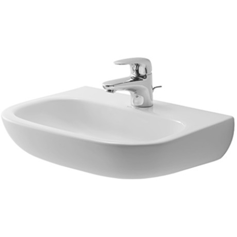 Duravit D-Code Раковина для рук медицинский Med без перелива, с 1 отв. под смес., 450x340мм, Цвет: Белый 7074500002