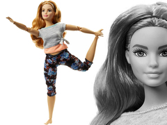 Кукла Барби Безграничные движения Йога, кудри