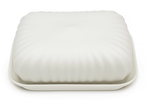 Масленка 16.5x12x6.5см Feinedinge butter dish cream кремовая