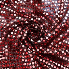 Трикотаж Пайетки, 61 гр/м2, 110 см, бордовый