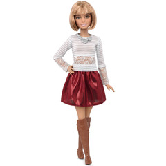 Барби Fashionistas Petite 23 в Белой Кофте с Кружевом