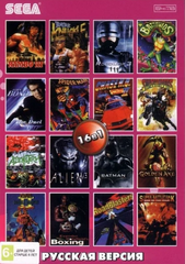 Картридж 16в1 Robocop 3 / Rambo 3 / Golden Axe 2 / Chase +.. (SEGA, русская версия)