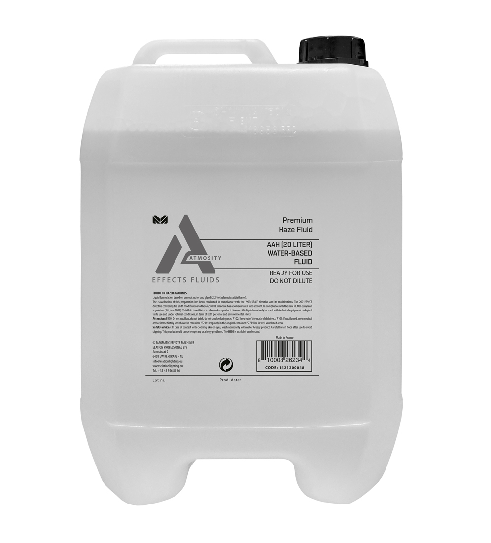 AAH - Premium Haze Fluid - 20L жидкость для дым машины, быстрого  рассеивания | StageLighting.ru - гипермаркет светового оборудования