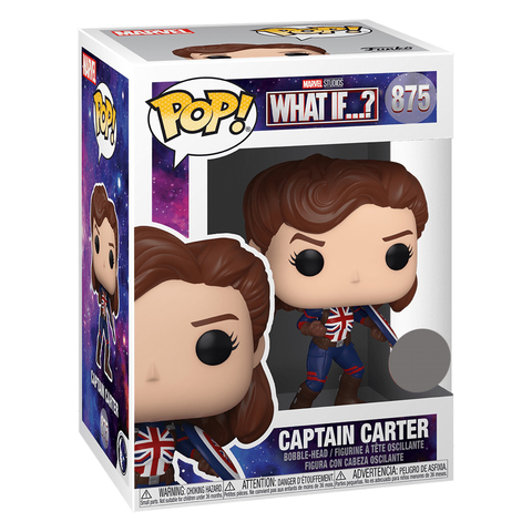 Funko POP! Marvel. What If...? Captain Carter with Shield (Exc) (875)