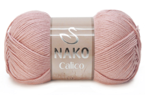 Пряжа Nako Calico 11220 пыльная роза
