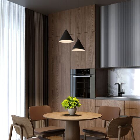 Подвесной светодиодный светильник Elektrostandard Conus 50316 LED 16W 4000K черный