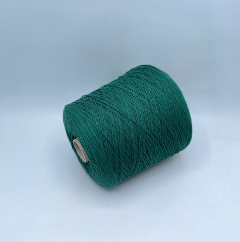 Бобинная пряжа (пр.Италия), art.Cotone, 350м/100 гр. 100%Хлопок, цвет-Зеленый опал , арт.34728