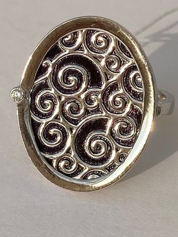 Лугано (кольцо из серебра)