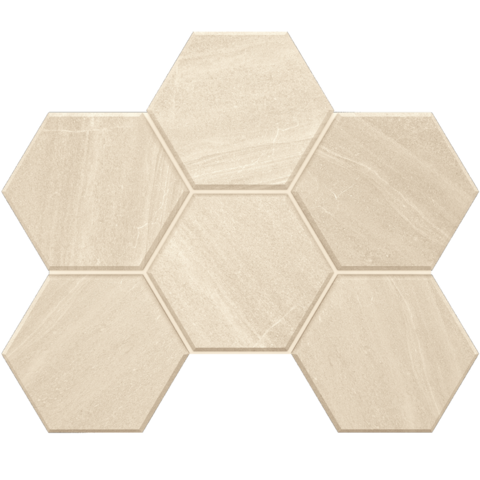 Estima Gabbro White Hexagon 25x28.5