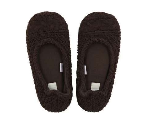 Домашние тапочки-балетки Casual Avenue Bradford коричневые