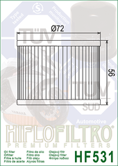 Фильтр масляный Hiflo Filtro HF531