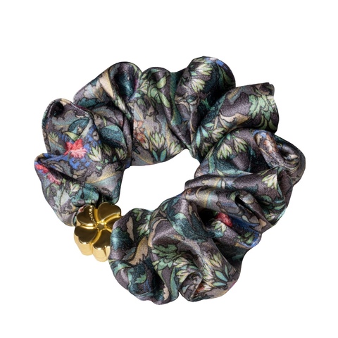 Комплект шелковых резинок для волос Mollen Рассвет графитно-серый