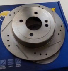 ДИСК ТОРМОЗНОЙ ЗАДНИЙ SOLARIS, RIO III К-Т 2 ШТ (ПЕРФ С ПРОТОЧ) AMD.SPORT