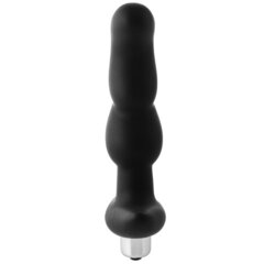 Черная вибропробка для простаты FantASStic Vibrating Prostate Plug - 14,5 см. - 