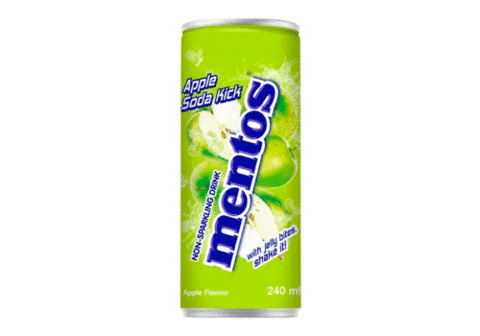 Напиток негазированный Mentos Apple Soda Kick, 240мл