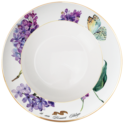 Суповая тарелка First Lady Сирень Победы