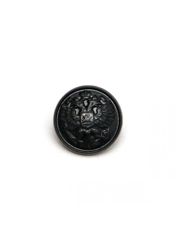 Пуговица малая Орел черная, полиамид