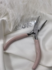 Тонкогубцы-утконосы серебристые с розовыми ручками