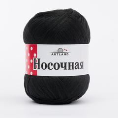 Носочная добавка Мастерица, п/п 100 %, 50 гр, 200 м, чёрный