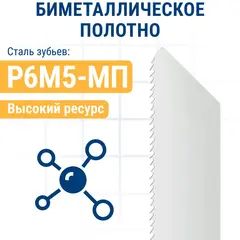 Пилки для сабельной пилы по стали ПРАКТИКА S922BF BIM, по металлу, шаг 1,8 мм, длина 150 мм, 2 шт (773-569)
