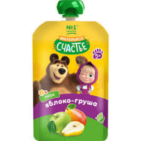 Пюре МАША И МЕДЬВЕДЬ яблоко-груша 85г