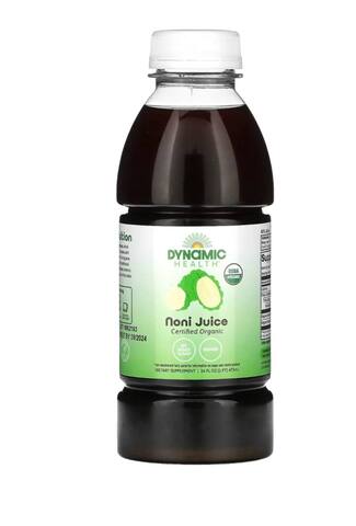 Dynamic Health Сертифицированный органический сок нони, 473 мл (16 жидк. унц.)