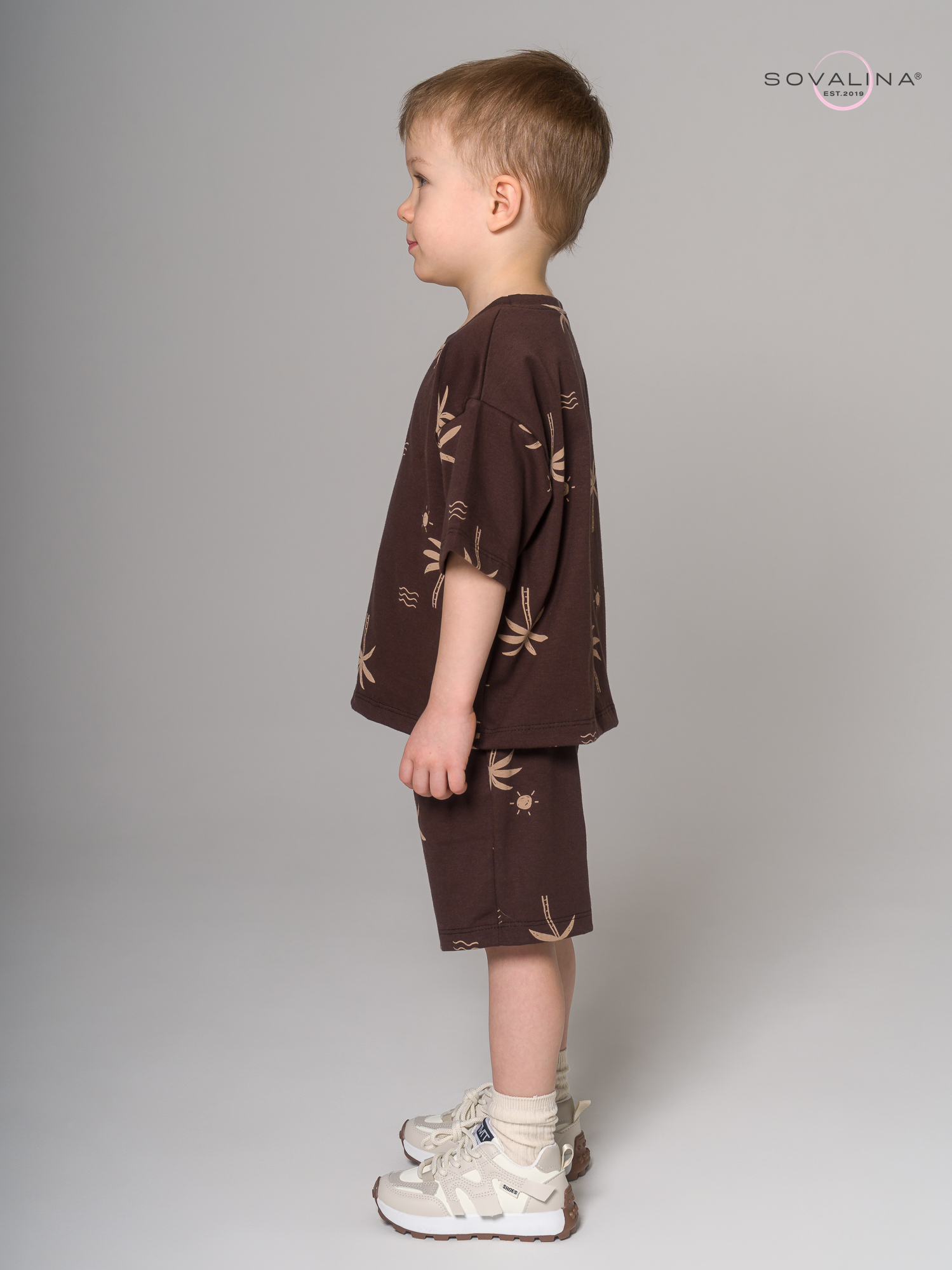 Костюм Light men пальмы коричневые MAX