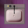 Ceramica Nova Element CN6052MP Умывальник чаша накладная прямоугольная, 50.5x38, цвет: розовый матовый