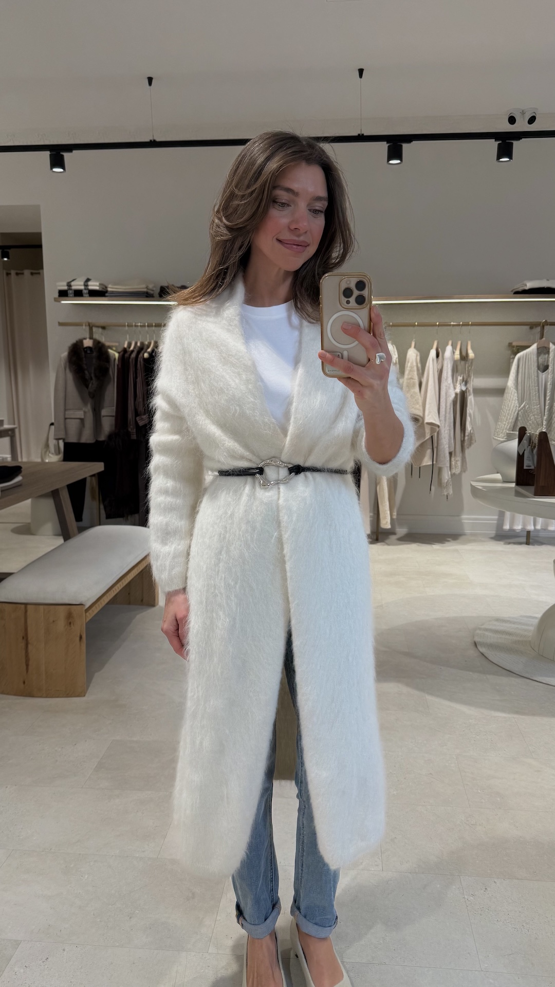 Длинный кардиган из смесовой альпаки