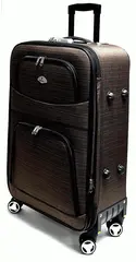 Чемодан Hossoni тканевый большой Коричневый 75|44|27+3|см (4 колеса съемные) Цена указана на САМОВЫВОЗ!!!