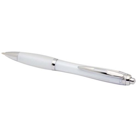 Шариковая ручка Nash из пластмассы, переработанной по стандарту RCS, с цветными корпусом и рукояткой (синие чернила)