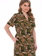 4536 Халат на пуговицах