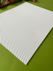 Подошва микропора для кукольной обуви, цвет Белый ромб, 3 мм, 21*28 см, 1 лист.