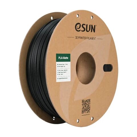 Пластик для 3D-печати eSUN PLA-Matte, 1,75 мм, 1 кг, глубокий чёрный, PLA-MT175B1Y1
