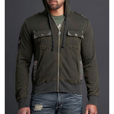 Affliction | Худи мужское Black Horse Hoody 110OW004 перед