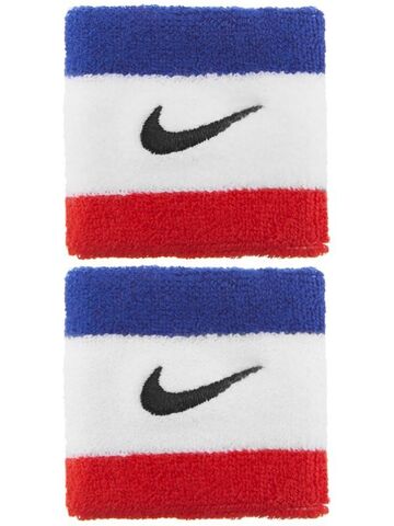 Напульсники теннисные Nike Swoosh Wristbands - habanero red/black