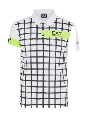 Поло теннисное EA7 Man Jersey Polo Shirt - white