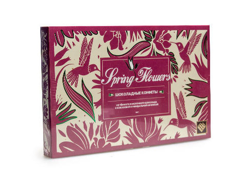 Шоколадные конфеты ручной работы "Spring Flowers", 160г